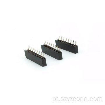 Conector fêmea de passo de 2,0 mm 8P